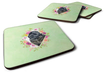 Load image into Gallery viewer, Newfoundland Green Flowers Coasters - Set of 4 Lightweight Foam, Absorbent Drink Coasters  CK4323FC