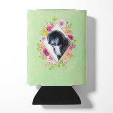 Load image into Gallery viewer, Newfoundland Puppy Green Flowers Can or Bottle Hugger CK4324CC