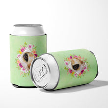 Load image into Gallery viewer, Pekingese Green Flowers Can or Bottle Hugger CK4326CC