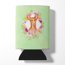 Load image into Gallery viewer, Pharaoh Hound Green Flowers Can or Bottle Hugger CK4328CC