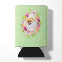 Load image into Gallery viewer, Pomeranian #2 Green Flowers Can or Bottle Hugger CK4330CC