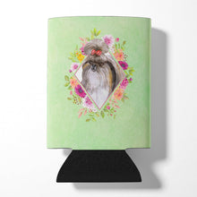 Load image into Gallery viewer, Shih Tzu Green Flowers Can or Bottle Hugger CK4344CC