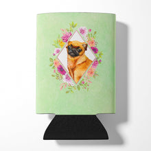 Load image into Gallery viewer, Brabant Griffon Green Flowers Can or Bottle Hugger CK4345CC