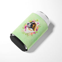 Load image into Gallery viewer, Saint Bernard #2 Green Flowers Can or Bottle Hugger CK4347CC