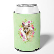 Load image into Gallery viewer, Thai Ridgeback Green Flowers Can or Bottle Hugger CK4348CC