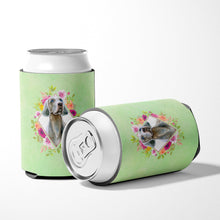 Load image into Gallery viewer, Weimaraner Green Flowers Can or Bottle Hugger CK4351CC