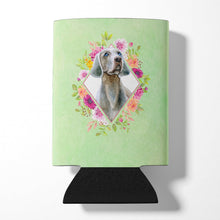 Load image into Gallery viewer, Weimaraner Green Flowers Can or Bottle Hugger CK4351CC