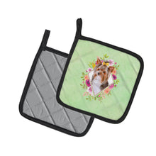 Load image into Gallery viewer, Yorkshire Terrier #1 Green Flowers Pot Holders - Set of 2 - Heat-Resistant Kitchen Essentials CK4354PTHD