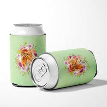 Load image into Gallery viewer, Yorkshire Terrier #2 Green Flowers Can or Bottle Hugger CK4355CC