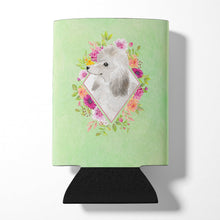 Load image into Gallery viewer, White Standard Poodle Green Flowers Can or Bottle Hugger CK4360CC
