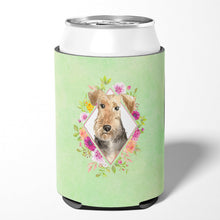 Load image into Gallery viewer, Airedale Terrier Green Flowers Can or Bottle Hugger CK4364CC