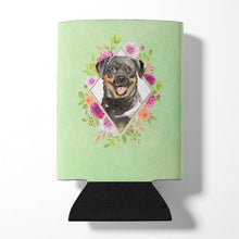 Load image into Gallery viewer, Rottweiler Green Flowers Can or Bottle Hugger CK4377CC