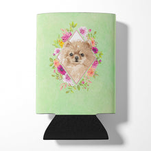 Load image into Gallery viewer, Pomeranian Green Flowers Can or Bottle Hugger CK4379CC
