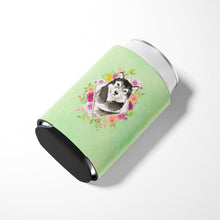 Load image into Gallery viewer, Alaskan Malamute Green Flowers Can or Bottle Hugger CK4384CC