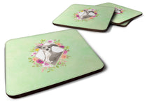 Load image into Gallery viewer, Italian Greyhound Green Flowers Coasters - Set of 4 Lightweight Foam, Absorbent Drink Coasters  CK4390FC