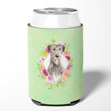 Load image into Gallery viewer, Irish Wolfhound Green Flowers Can or Bottle Hugger CK4391CC