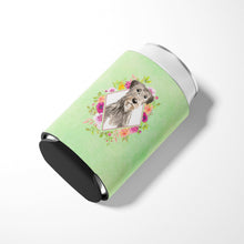 Load image into Gallery viewer, Irish Wolfhound Green Flowers Can or Bottle Hugger CK4391CC