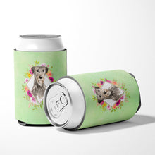 Load image into Gallery viewer, Irish Wolfhound Green Flowers Can or Bottle Hugger CK4391CC