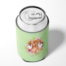 Load image into Gallery viewer, Vizsla Green Flowers Can or Bottle Hugger CK4392CC