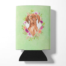 Load image into Gallery viewer, Vizsla Green Flowers Can or Bottle Hugger CK4392CC