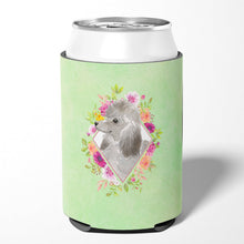 Load image into Gallery viewer, Grey Standard Poodle Green Flowers Can or Bottle Hugger CK4393CC