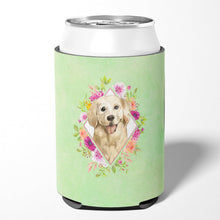 Load image into Gallery viewer, Golden Retriever Green Flowers Can or Bottle Hugger CK4395CC