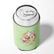 Load image into Gallery viewer, Golden Retriever Green Flowers Can or Bottle Hugger CK4395CC