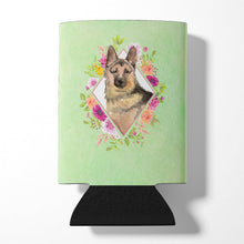 Load image into Gallery viewer, German Shepherd Green Flowers Can or Bottle Hugger CK4397CC