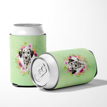 Load image into Gallery viewer, Dalmatian Green Flowers Can or Bottle Hugger CK4402CC