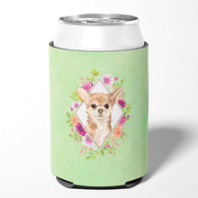 Load image into Gallery viewer, Chihuahua Green Flowers Can or Bottle Hugger CK4405CC