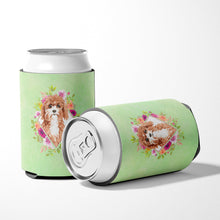 Load image into Gallery viewer, Cavapoo Green Flowers Can or Bottle Hugger CK4407CC