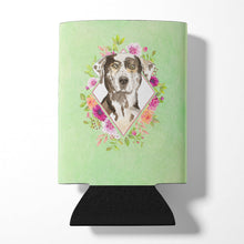 Load image into Gallery viewer, Catahoula Leopard Dog Green Flowers Can or Bottle Hugger CK4409CC