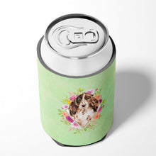 Load image into Gallery viewer, Brown Parti Cocker Spaniel Green Flowers Can or Bottle Hugger CK4412CC