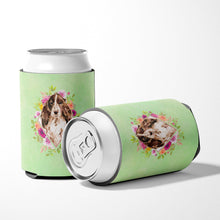 Load image into Gallery viewer, Brown Parti Cocker Spaniel Green Flowers Can or Bottle Hugger CK4412CC