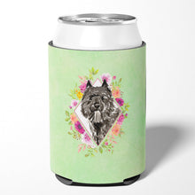 Load image into Gallery viewer, Bouvier des Flandres Green Flowers Can or Bottle Hugger CK4416CC