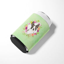 Load image into Gallery viewer, Boston Terrier Green Flowers Can or Bottle Hugger CK4417CC
