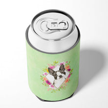 Load image into Gallery viewer, Boston Terrier Green Flowers Can or Bottle Hugger CK4417CC