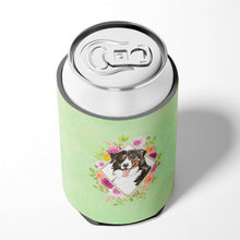 Load image into Gallery viewer, Bernese Mountain Dog Green Flowers Can or Bottle Hugger CK4424CC