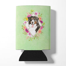 Load image into Gallery viewer, Bernese Mountain Dog Green Flowers Can or Bottle Hugger CK4424CC