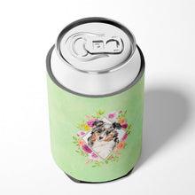 Load image into Gallery viewer, Australian Shepherd Green Flowers Can or Bottle Hugger CK4427CC