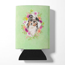 Load image into Gallery viewer, Australian Shepherd Green Flowers Can or Bottle Hugger CK4427CC