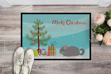 Load image into Gallery viewer, Agouti Chinchilla Merry Christmas Doormat - 24x36 Decorative Floor Mat – Indoor/Outdoor Rug with Artistic Flair CK4430JMAT