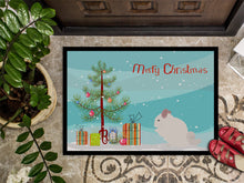 Load image into Gallery viewer, Pink and White Chinchilla Merry Christmas Doormat - 18x27 Decorative Floor Mat – Indoor/Outdoor Rug with Artistic Flair CK4436MAT