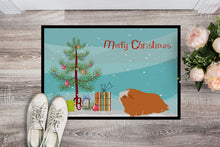 Load image into Gallery viewer, Peruvian Guinea Pig Merry Christmas Doormat - 18x27 Decorative Floor Mat – Indoor/Outdoor Rug with Artistic Flair CK4443MAT