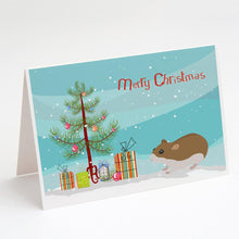 Load image into Gallery viewer, Chinese Hamster Merry Christmas Greeting Cards -  Blank Note Cards – 8-Pack of Artist-Designed Cards with Envelopes