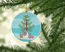 Load image into Gallery viewer, South African Hamster Merry Christmas Ornament - Round Ceramic Ornament – Artist-Designed Keepsake Decoration