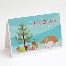 Load image into Gallery viewer, Turkish Hamster Merry Christmas Greeting Cards -  Blank Note Cards – 8-Pack of Artist-Designed Cards with Envelopes