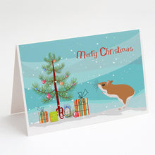 Load image into Gallery viewer, White Legged Hamster Merry Christmas Greeting Cards -  Blank Note Cards – 8-Pack of Artist-Designed Cards with Envelopes
