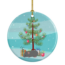 Load image into Gallery viewer, Australian Long Coated Mouse Merry Christmas Ornament - Round Ceramic Ornament – Artist-Designed Keepsake Decoration