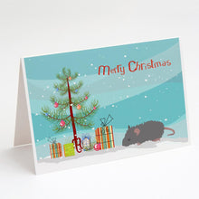Load image into Gallery viewer, Australian Long Coated Mouse Merry Christmas Greeting Cards -  Blank Note Cards – 8-Pack of Artist-Designed Cards with Envelopes
